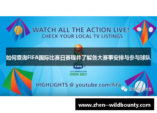 如何查询FIFA国际比赛日赛程并了解各大赛事安排与参与球队